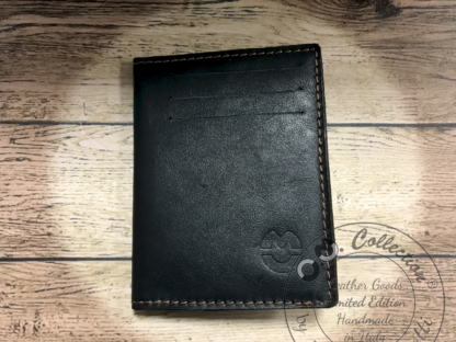 Porta carte di credito Credit card holder in pelle di struzzo fatto a mano di OM Collection by Andrea Masotti